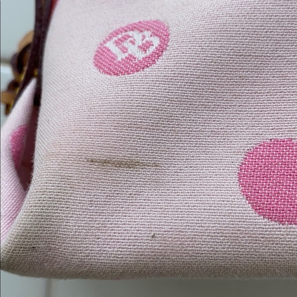 Dooney & Bourke Pink Polka Dot Bag - Picture 2 of 8